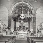One of the earliest surviving pictures of the church's interior