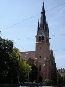 The Martin-Luther-Kirche in Stuttgart-Bad Cannstatt, Germany, finished in 1900