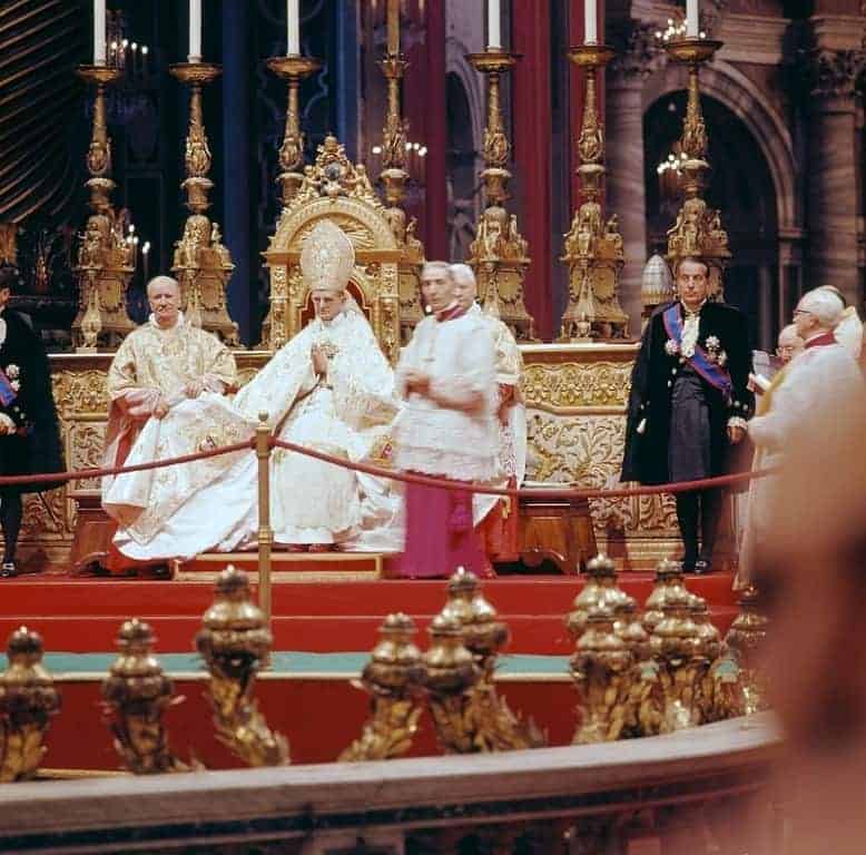 Pope Paul VI at the Second Vatican Council, Wikipedia photo. 