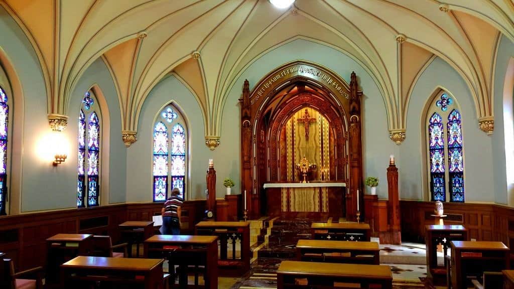 Interior of Adoration Chapel.