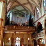 The choir loft and organ