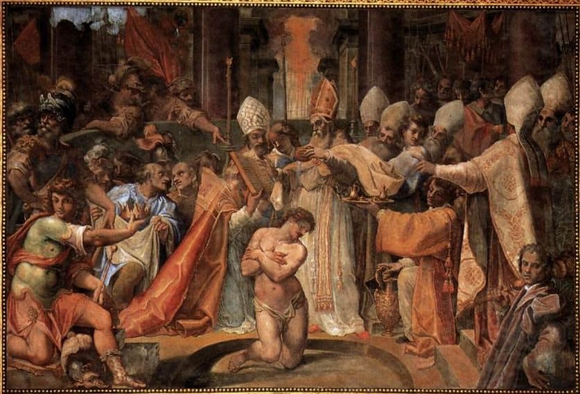 Cristoforo Roncalli's Baptism of Constantine 
